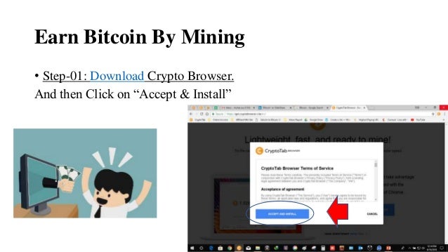 Earn Bitcoin By Using Crypto Browser - 